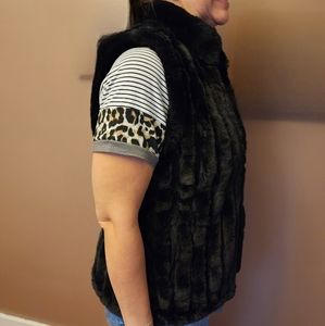 Jayley faux fur vest